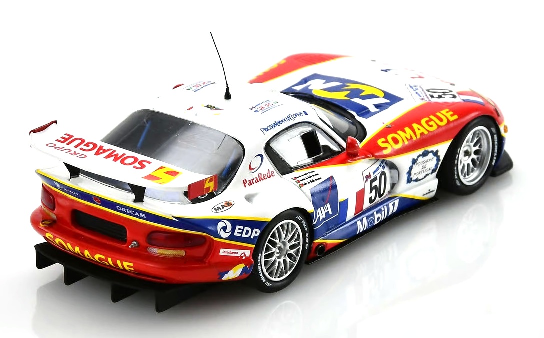 Chrysler Viper GTS-R #50 P.Mello-Breyner/ M.Mello-Breyner/ T.Mello Breyner 15th 24H Le Mans 1999 1:43 Spark