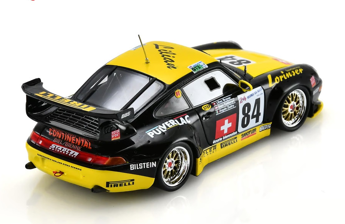 Porsche 911 GT2 #84 Calderari/ Bryner/ Zadra 24H Le Mans 1997 1:43 Spark