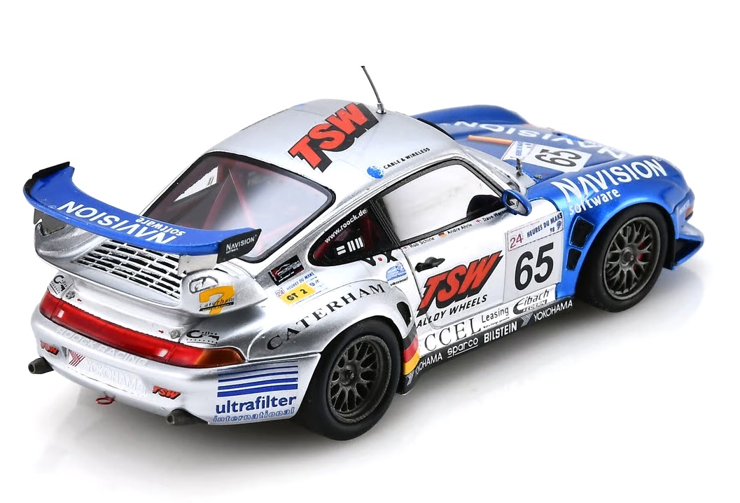 Porsche 911 GT2 #65 Warnock/ Schirle/ Ahrle 22nd 24H Le Mans 1998 1:43 Spark