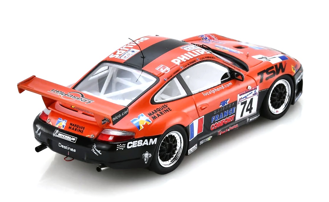 Porsche 996 GT3-R #74 Alphand/ Ligonnet/ Marques 17th 24H Le Mans 2001 1:43 Spark