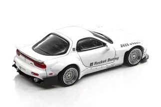 Mazda RX7 FD Rocket Bunny white 1:64 ModelModel