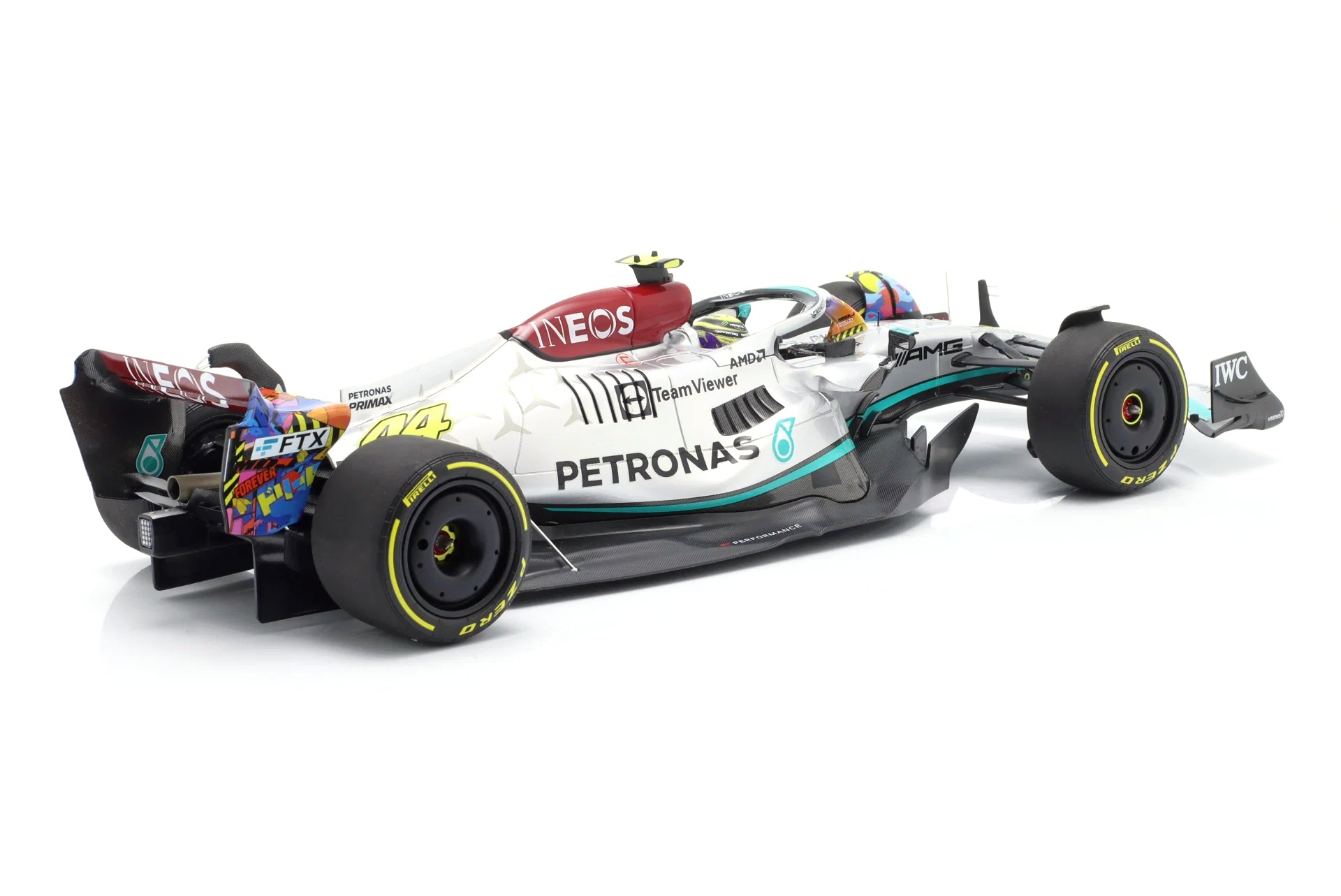 Mercedes-AMG Petronas F1 Team F1 W13 E Performance #44 L.Hamilton Miami GP 2022 1:18 Minichamps
