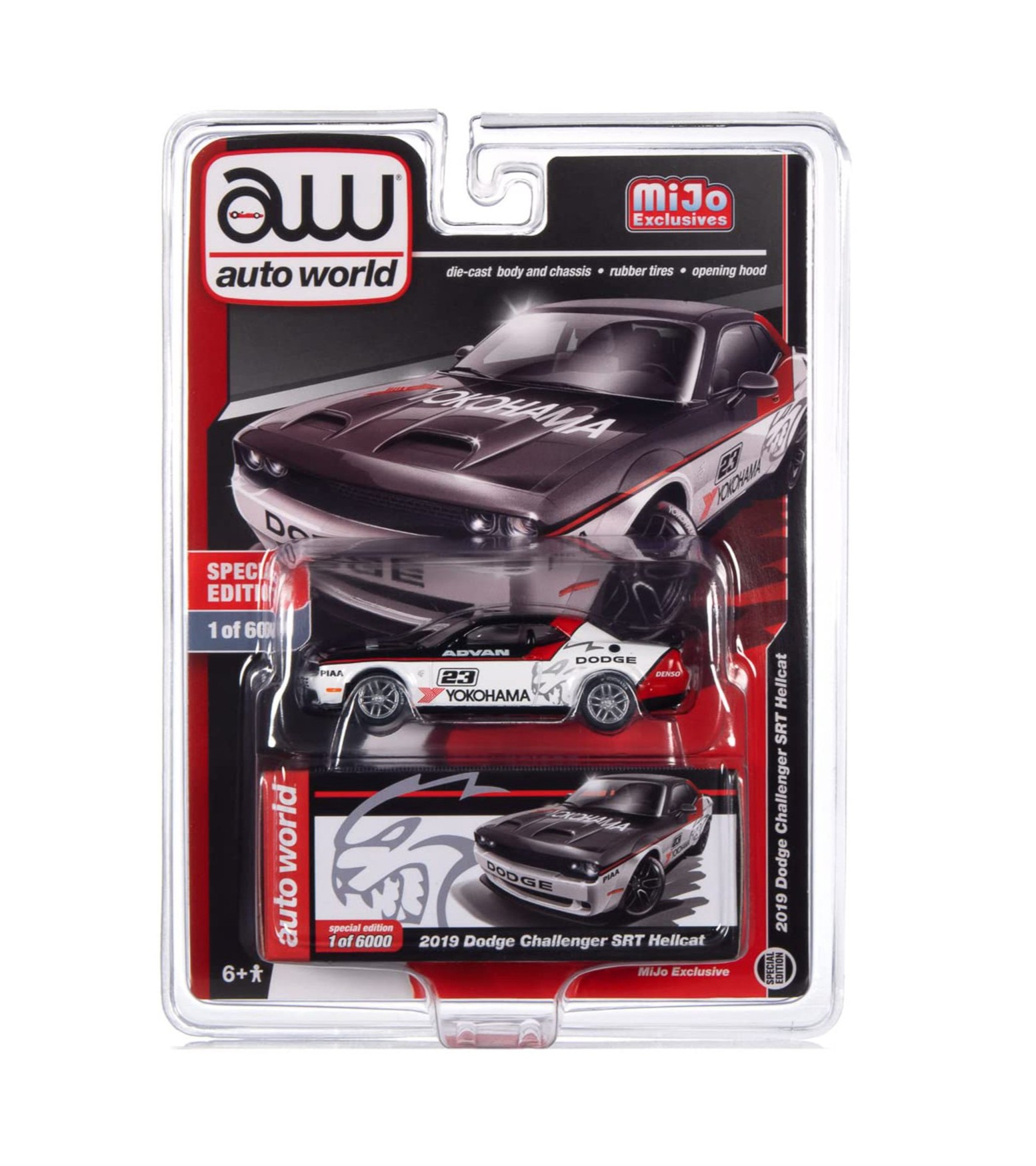 Dodge Challenger SRT Hellcat 2019 #23 "Advan - Yokohama" 1:64 Auto World
