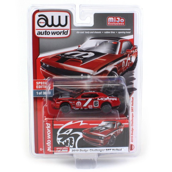Dodge Challenger SRT Hellcat 2019 #6 "MOPAR" 1:64 Auto World