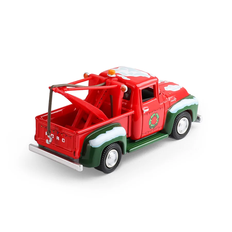 Ford F-100 Tow Truck 1956 With Mechanic Figure *Christmas 2025 Edition* 1:64 Greenlight