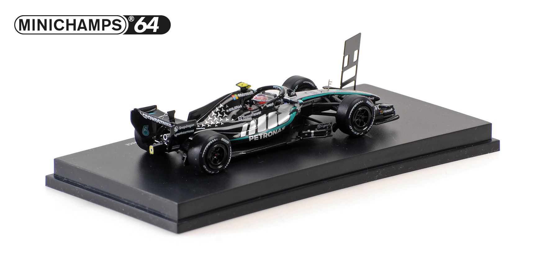 Mercedes-AMG Petronas F1 Team W17 #12 K.Antonelli Winner Chinese GP 2026 with Pit Board 1:64 Minichamps