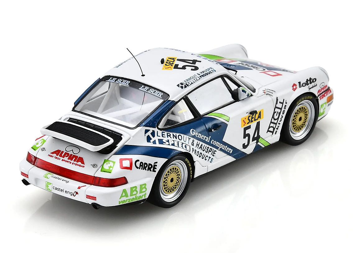 Porsche 964 Carrera 2 Cup #54 Piessens/ Viaene/ Joosen 24H Spa 1993 1:43 Spark