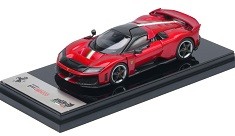 Ferrari F80 rosso supercar with Italian stripe 1:64 B.B.R.