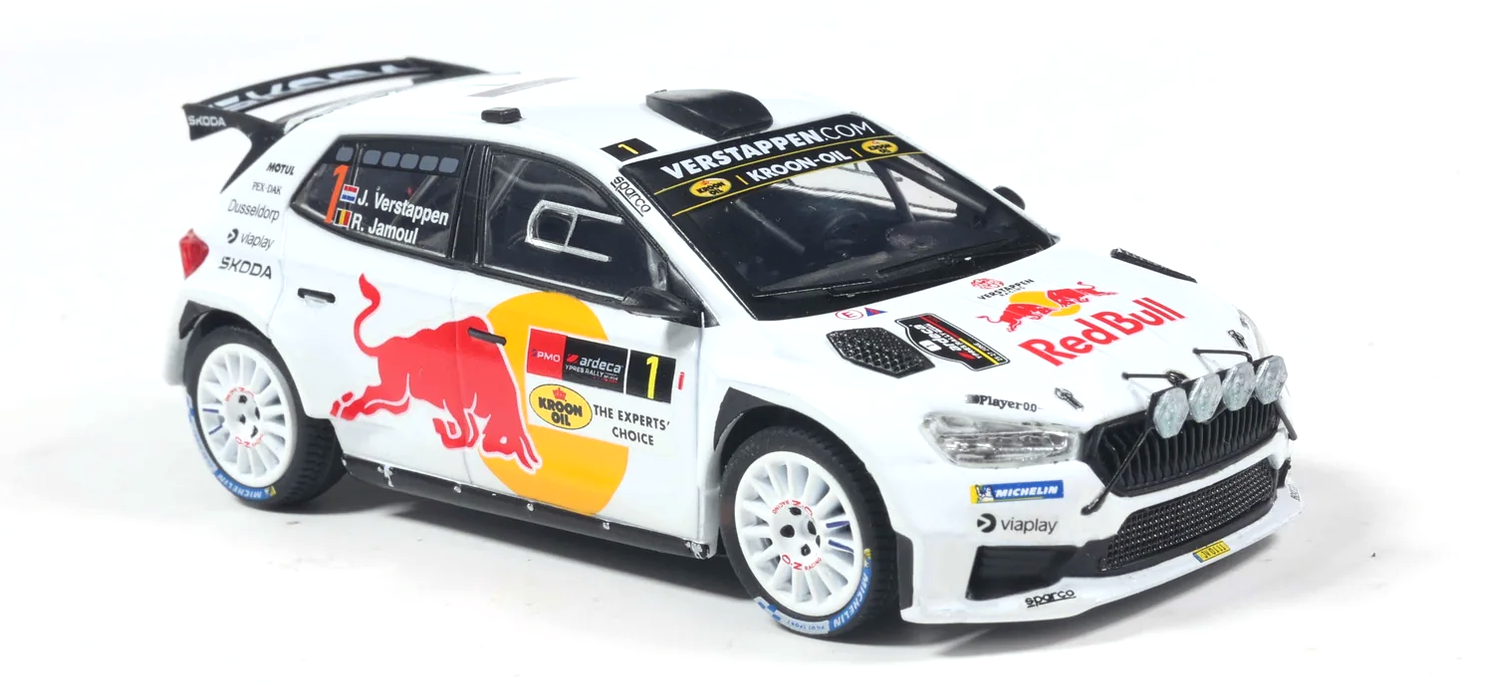 Škoda Fabia Rally2 #1 J. Verstappen/R. Jamoul Ypres Rally 2026 1:43 Ludor Models