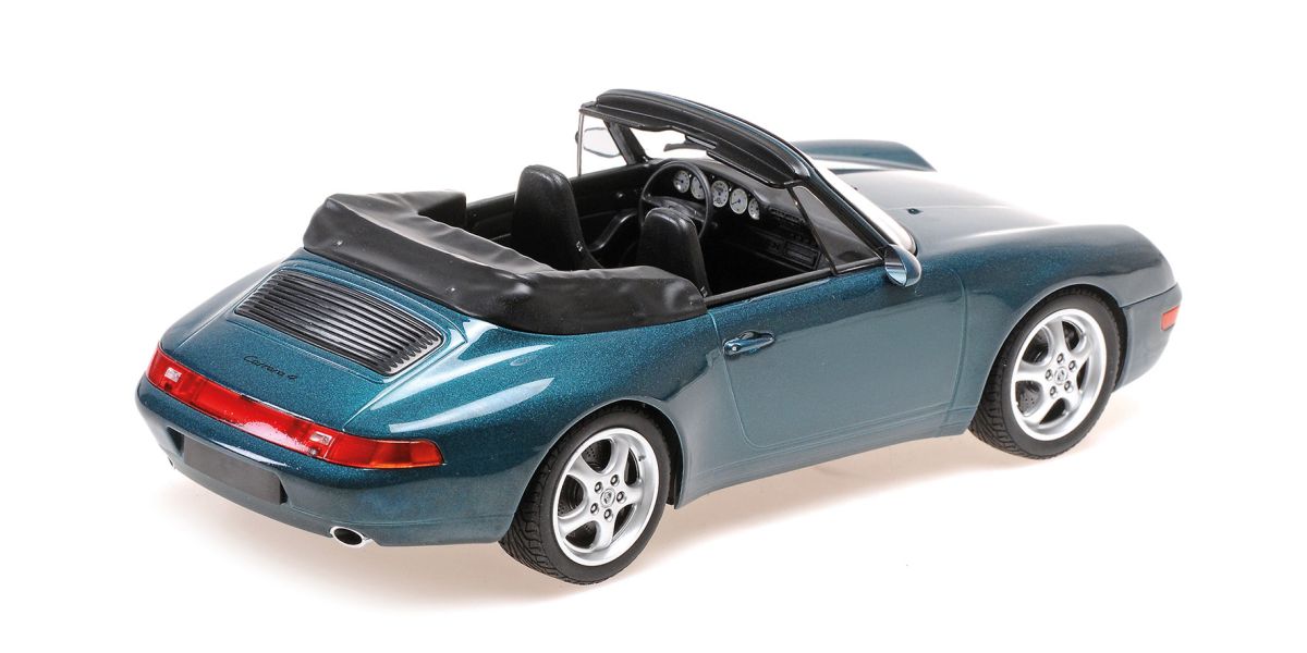 Porsche 911 993 Cabriolet 1994 green metallic 1:18 Minichamps