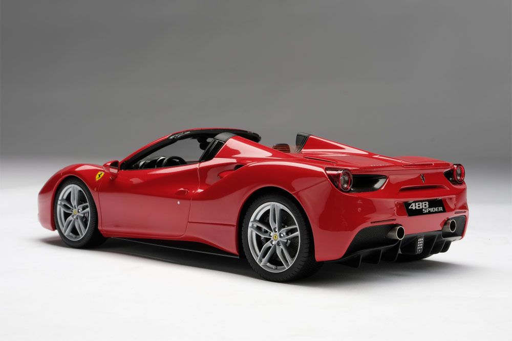 Ferrari 488 Spider red 1:18 Amalgam