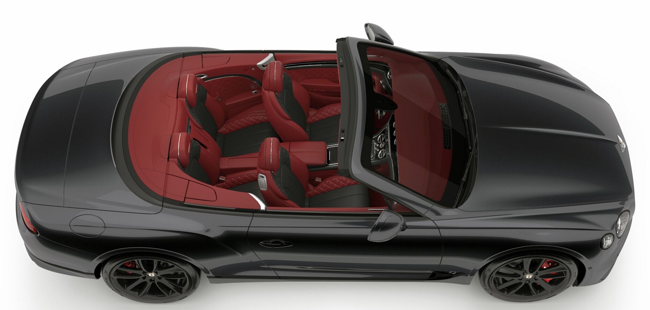 Bentley Continental GT Convertible Anthracite Satin 1:43 Look Smart