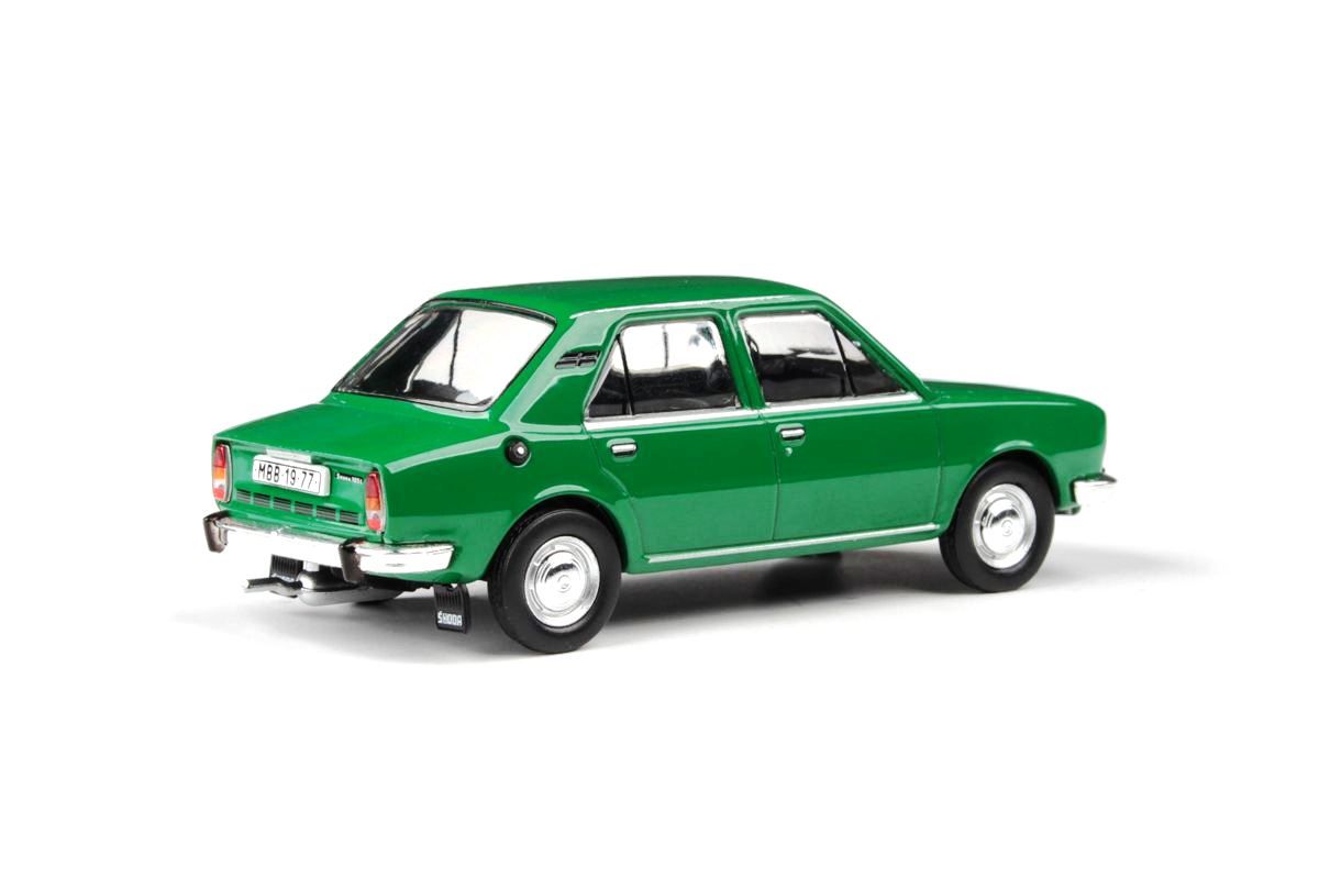 Škoda 105L 1977 zelená ostrá 1:43 Abrex