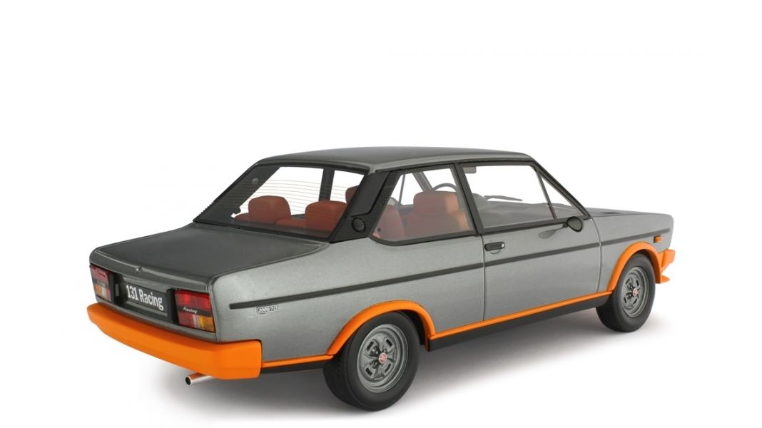 Fiat 131 Racing 2000 TC 1978 grey metallic/orange 1:18 Laudoracing Model