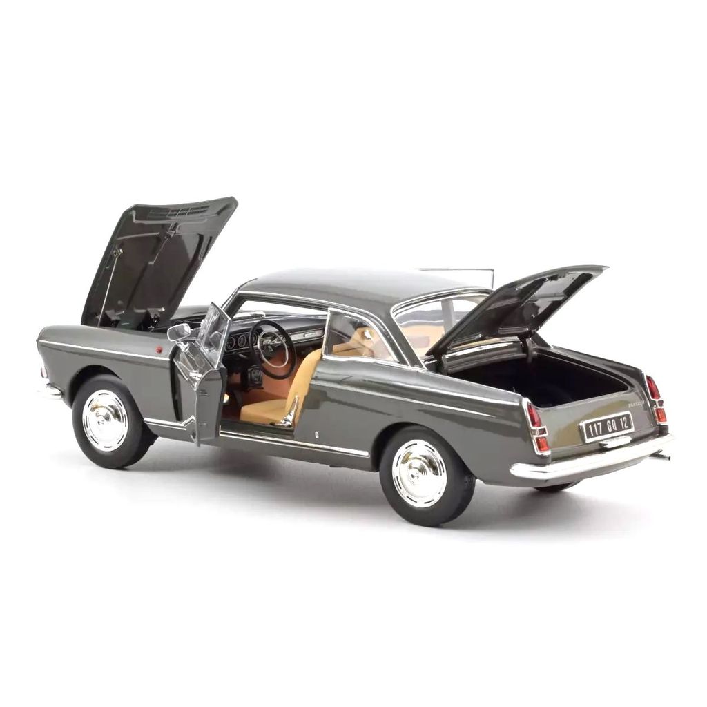 Peugeot 404 Coupe 1967 graphite grey 1:18 Norev