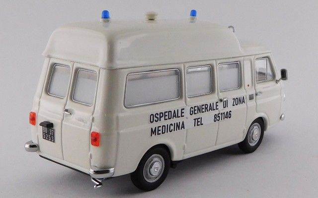 Fiat 238 Ambulanza Stazione Di Bologna 14/08/1980 Ore 10:25 1:43 Rio Models