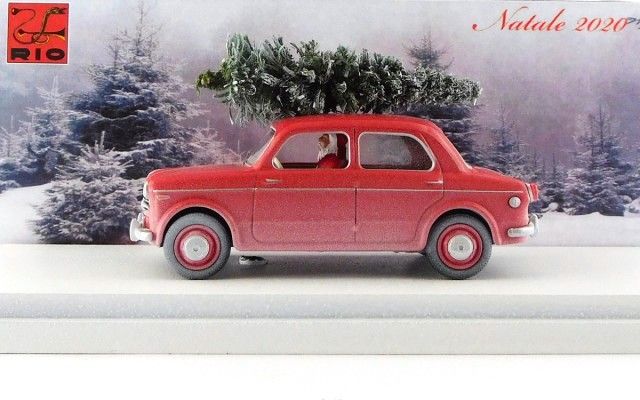 Fiat 1100/103 TV Natale 2020 C/Babbo Alle Guida 1:43 Rio Models