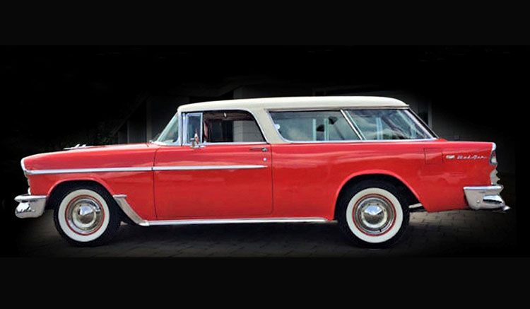 Chevrolet Bel Air Nomad 1955 red/white top 1:18 Acme Diecast