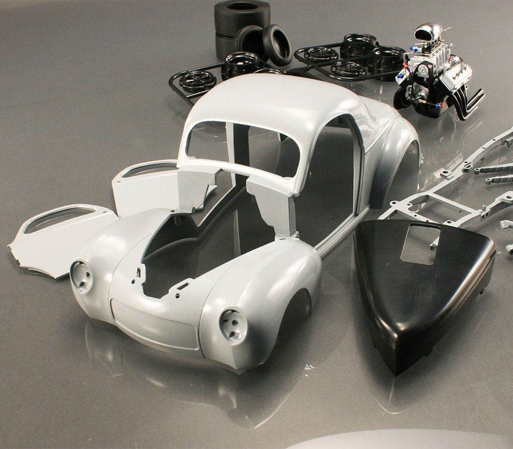Willys Gasser Metal Modelkit with Blown Engine 1940 1:18 Acme Diecast