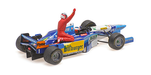 Benetton Renault B195 #1 M.Schumacher Canadian GP 1995 with Figure Alesi 1:43 Minichamps