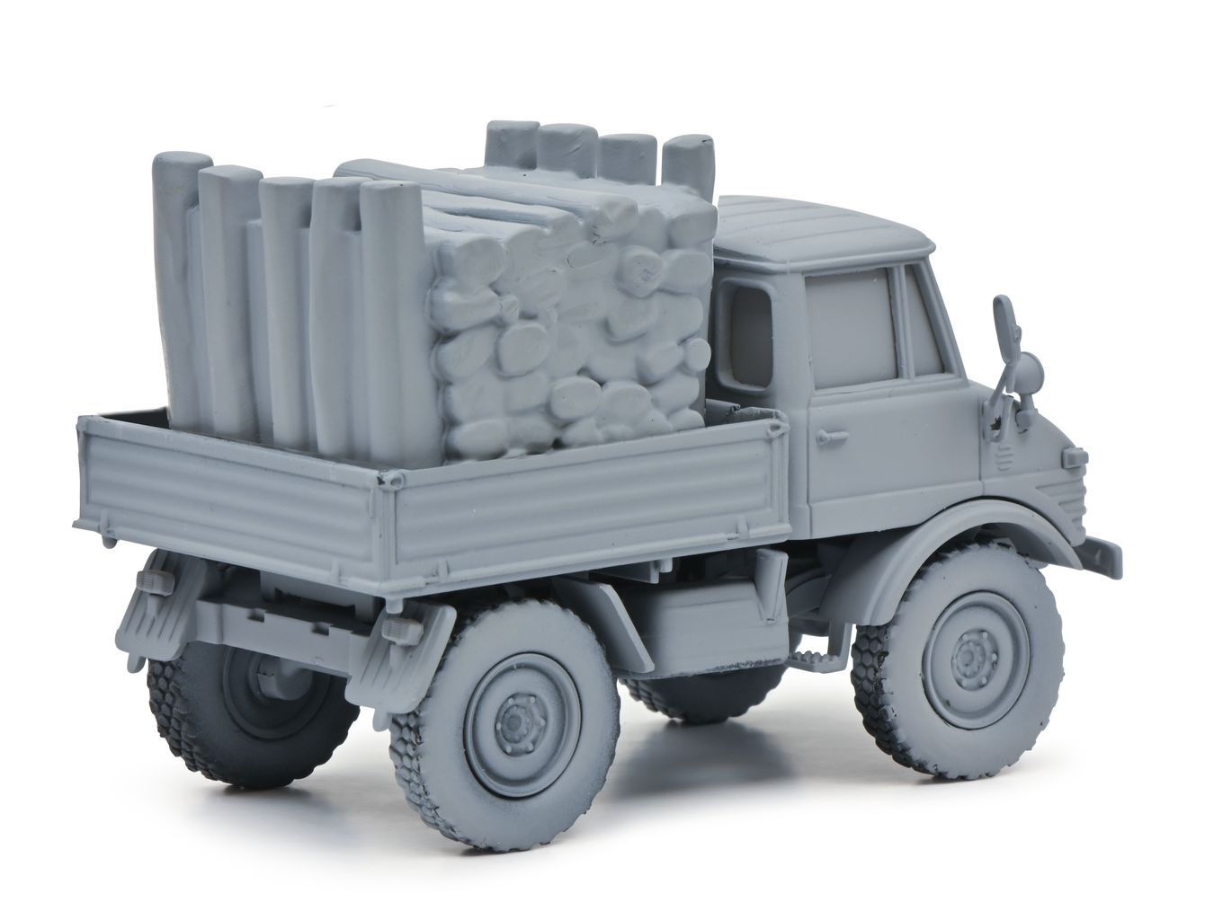 Mercedes-Benz Unimog 406 + Load of Wood 1:43 Schuco