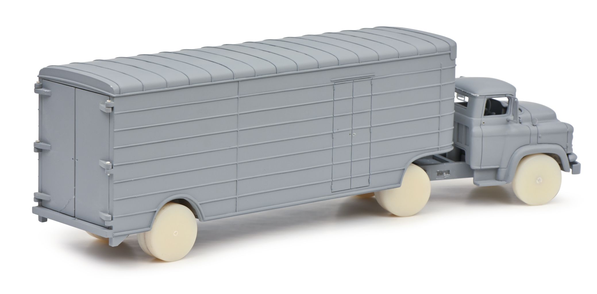 GMC Race-car transporter "John Edgar Enterprises, Inc. Porsche-Ferrari" 1:43 Schuco