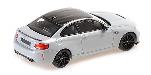 BMW M2 CS 2020 silver/black wheels 1:43 Minichamps