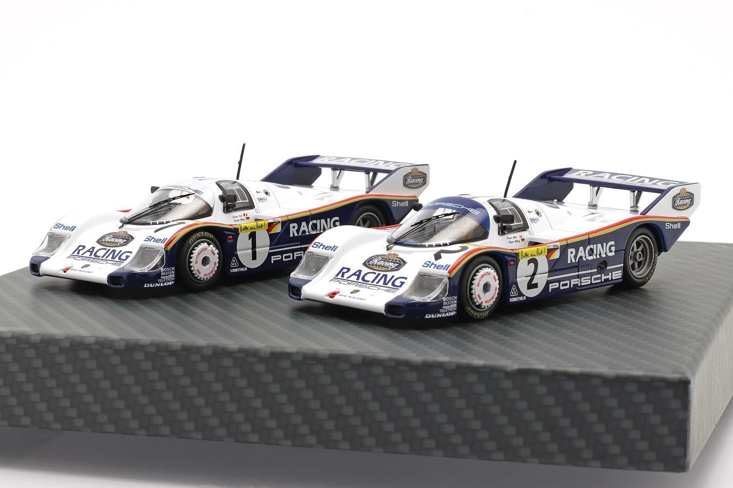 2-car Set Porsche 956K #1 Jacky Ickx, Jochen Mass & #2 Stefan Bellof, Derek Bell 1000km Nürburgring 1983 1:43 Werk83