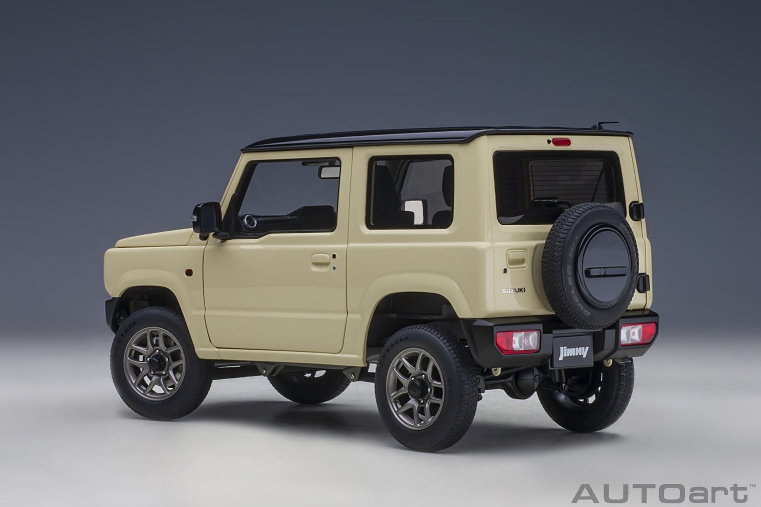 Suzuki Jimny JB64 RHD 2018 ivory metallic/black roof 1:18 AUTOart