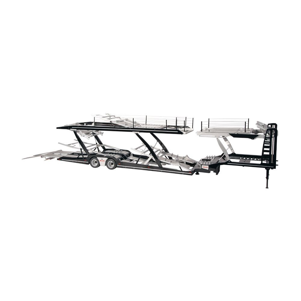 Scania V8 730S Lohr Set fiction blue/decor 1:18 NZG