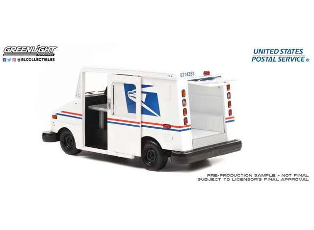 United States Postal Service Long-Life Postal Delivery Vehicle white 1:18 Greenlight
