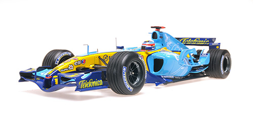 Renault F1 Team R25 Fernando Alonso Winner British GP 2005 1:18 Minichamps 
