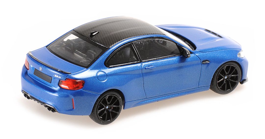BMW M2 CS 2020 blue/black wheels 1:43 Minichamps