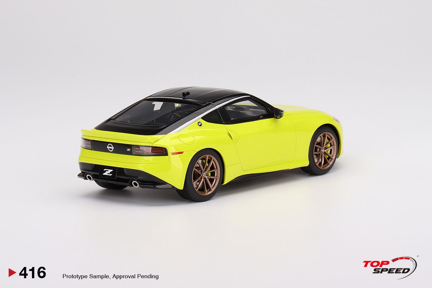 Nissan Z Proto Spec 2023 LHD Ikazuchi Yellow 1:18 TopSpeed Models
