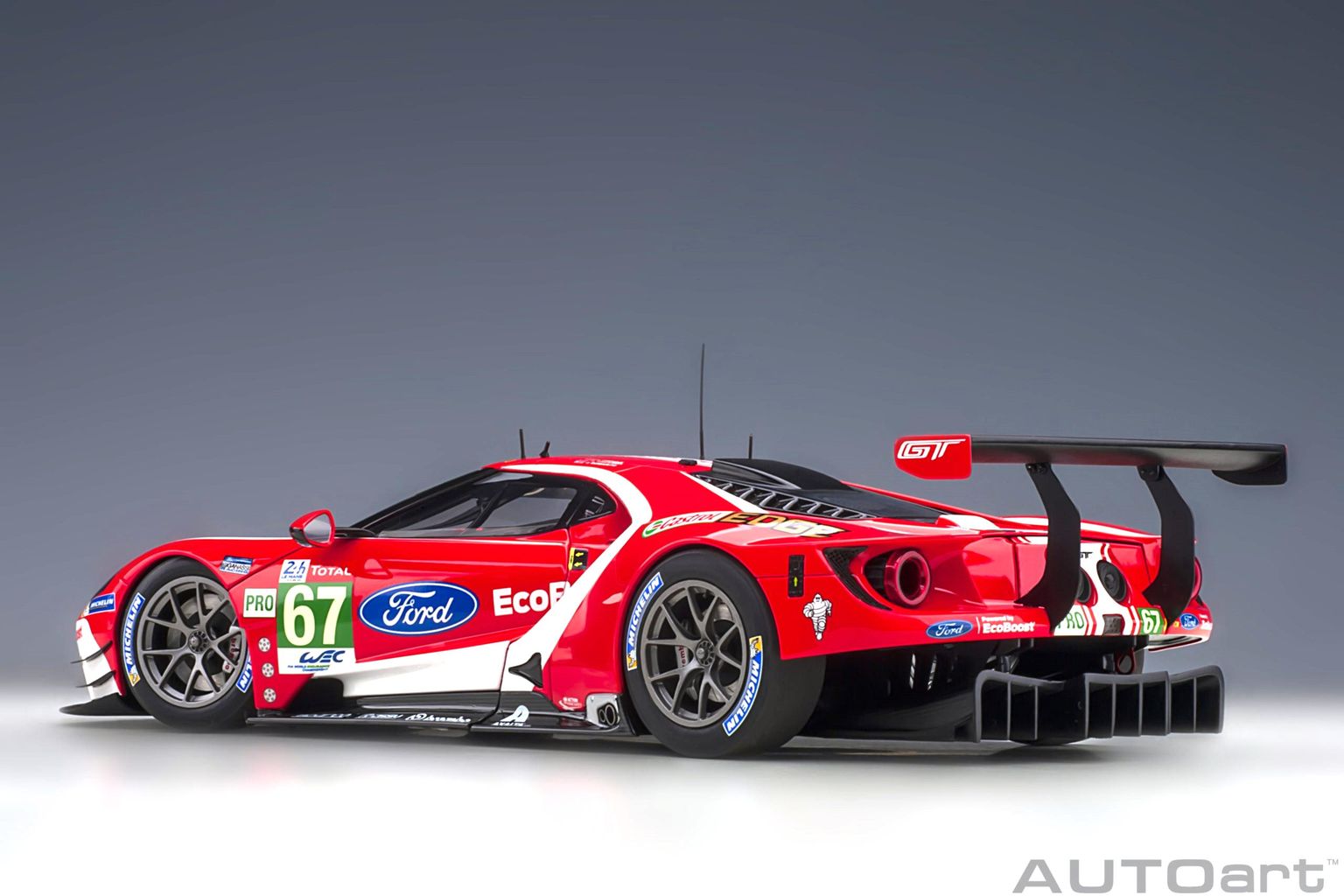 Ford GT Ecoboost 3.5l Turbo V6 #67 A.Priaulx/H.Tincknell/J.Bomarito 4th LMGTE Pro Class 24h Le Mans 2019 1:18 AUTOart