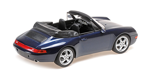 Porsche 911 993 Cabriolet 1994 blue metallic 1:18 Minichamps