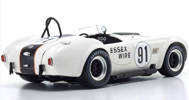 Ford Shelby Cobra 427 S/C Spider Essex Wire #91 S.Scott 500Km Bridgehampton 1965 1:18 Kyosho