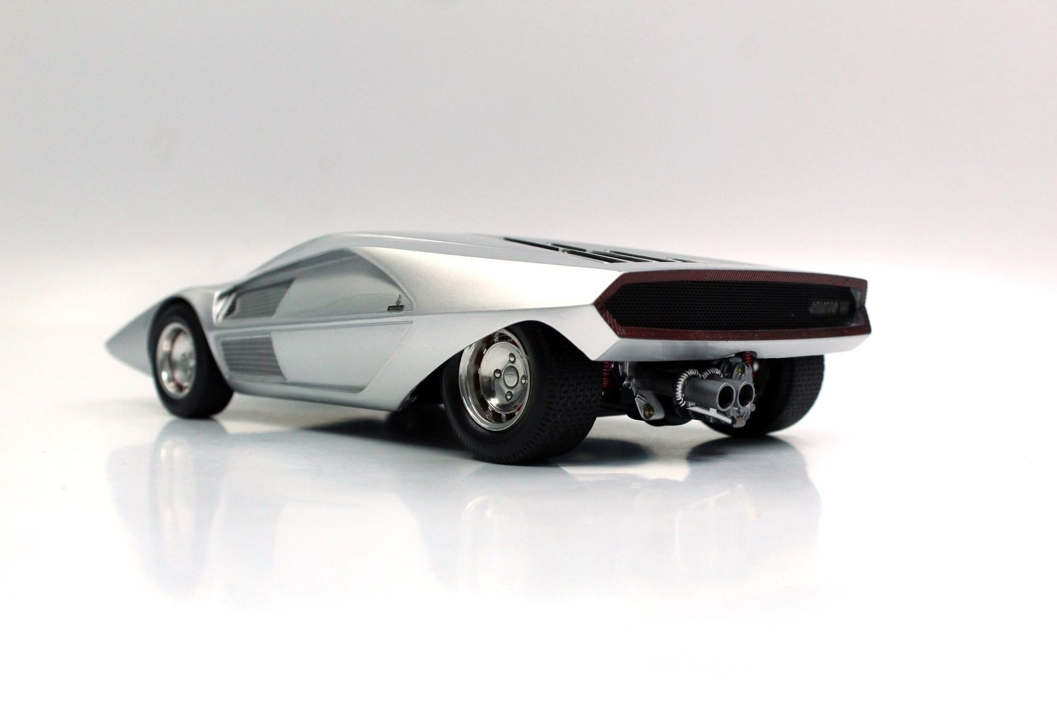 Lancia Stratos Zero Concept 1970 silver 1:12 Top Marques Collectibles