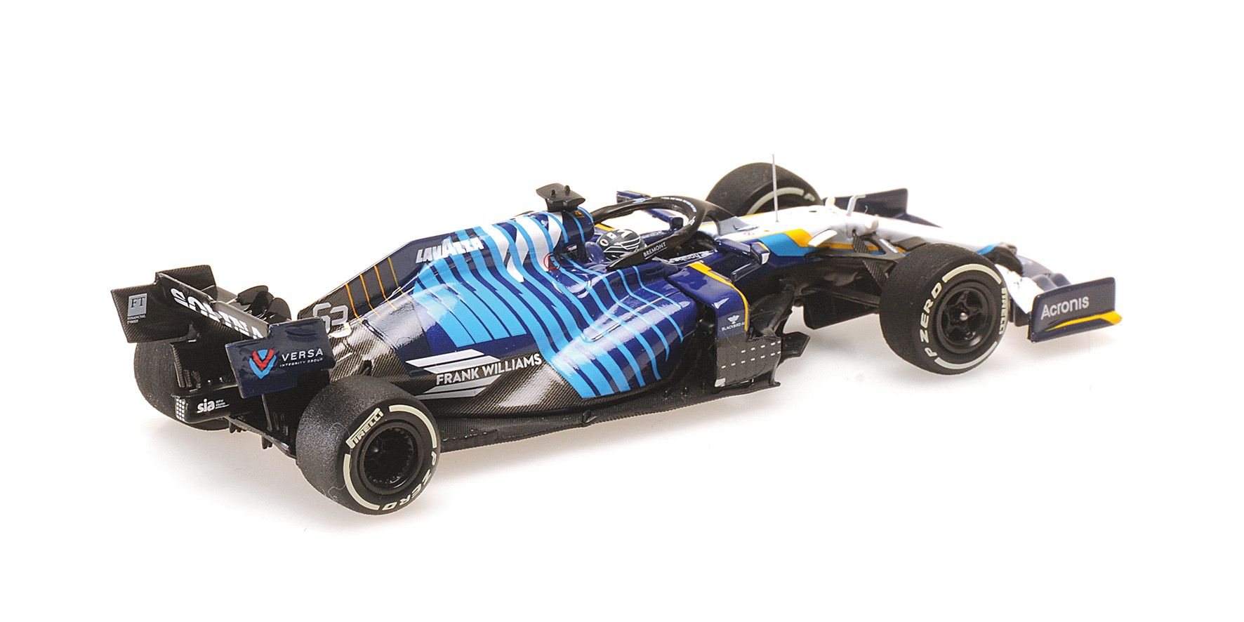 Williams Racing Mercedes FW43B #63 G.Russell Saudi Abarian GP 2021 1:43 Minichamps