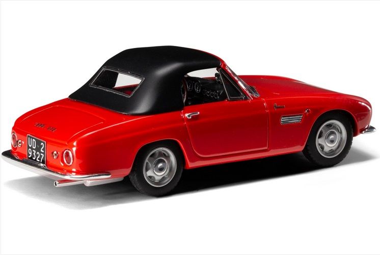 Osca 1600GT Fissore Cabriolet Closed 1963 red 1:43 Esval Models
