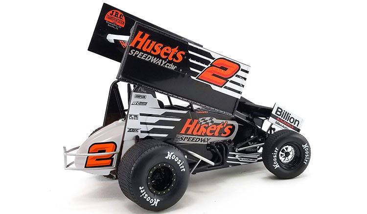 David Gravel Huset's Speedway Sprint Car #2 2022 black/red 1:18 Acme Diecast