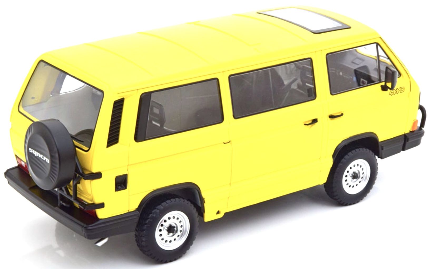 Volkswagen T3 Minibus SYNCRO 1987 yellow 1:18 KK Scale