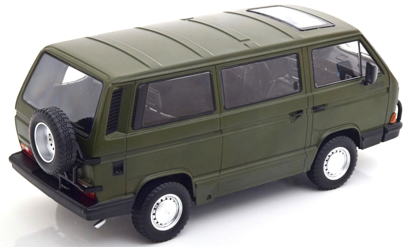 Volkswagen T3 Minibus SYNCRO 1987 matt green 1:18 KK Scale