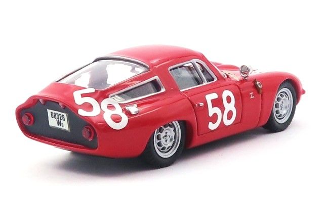 Alfa Romeo TZ 1 #58 Bussinello/Todaro Targa Florio 1964 1:43 Best Model