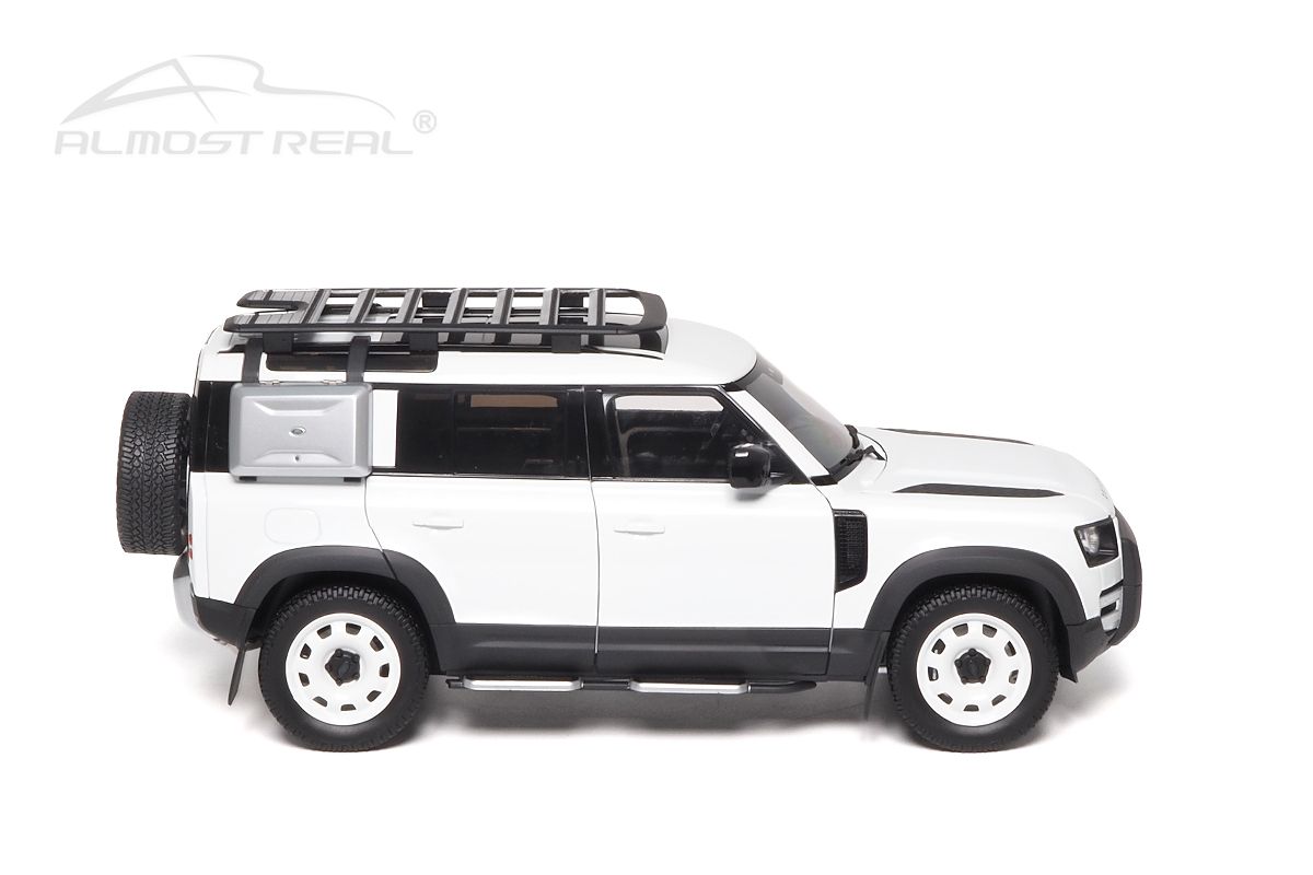 Land Rover New Defender 110 with Roof Pack 2020 white 1:18 Almost Real