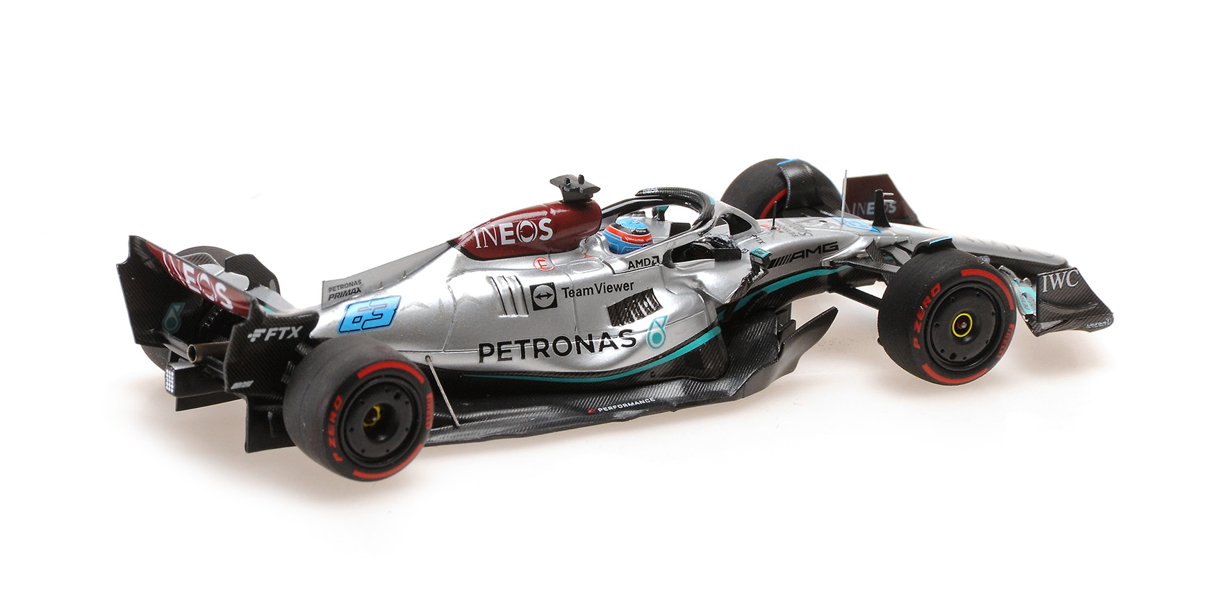 Mercedes-AMG Petronas F1 Team F1 W13 E Performance #63 G.Russell Pole Hungarian GP 2022 1:43 Minichamps