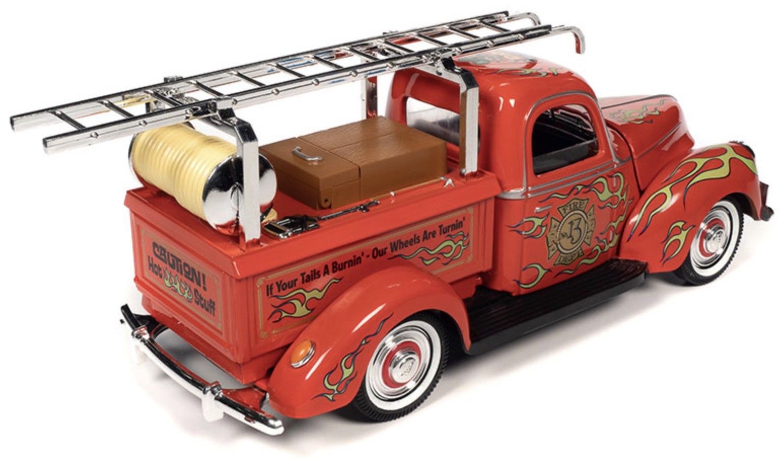 Rat Fink Fire Truck with Resin Figure 1:18 Auto World