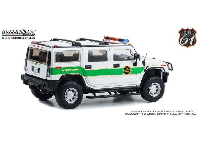 Hummer H2 U.S. Border Patrol 2003 1:18 Highway 61