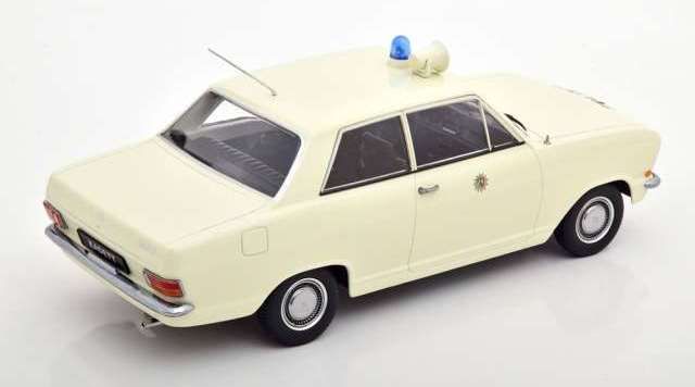 Opel Kadett B Police 1972 white 1:18 KK Scale