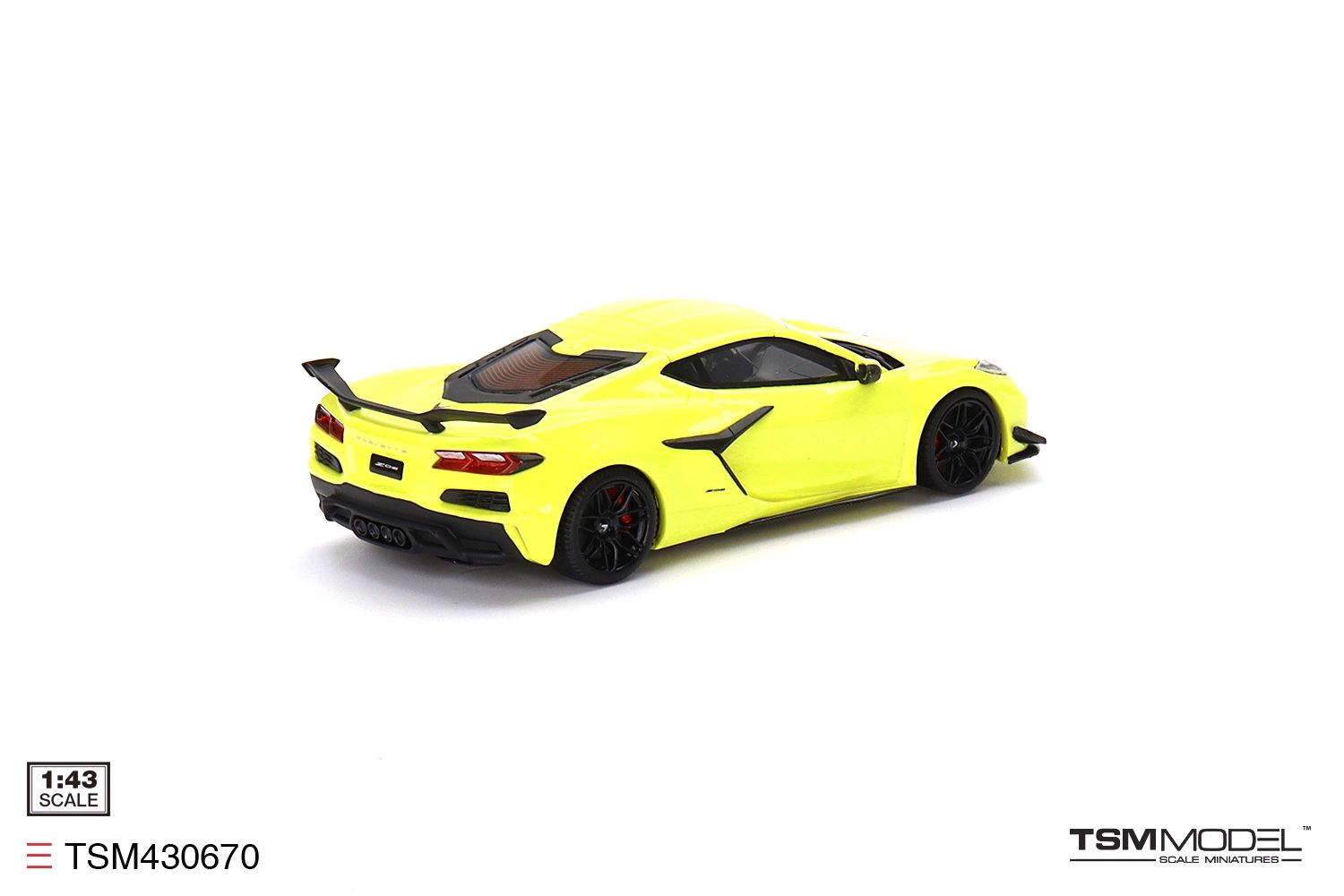 Chevrolet Corvette Z06 2023 accelerate yellow 1:43 TSM Model